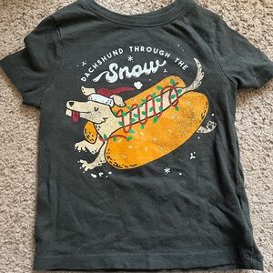 Dachshund Through the Snow Toddler Tee